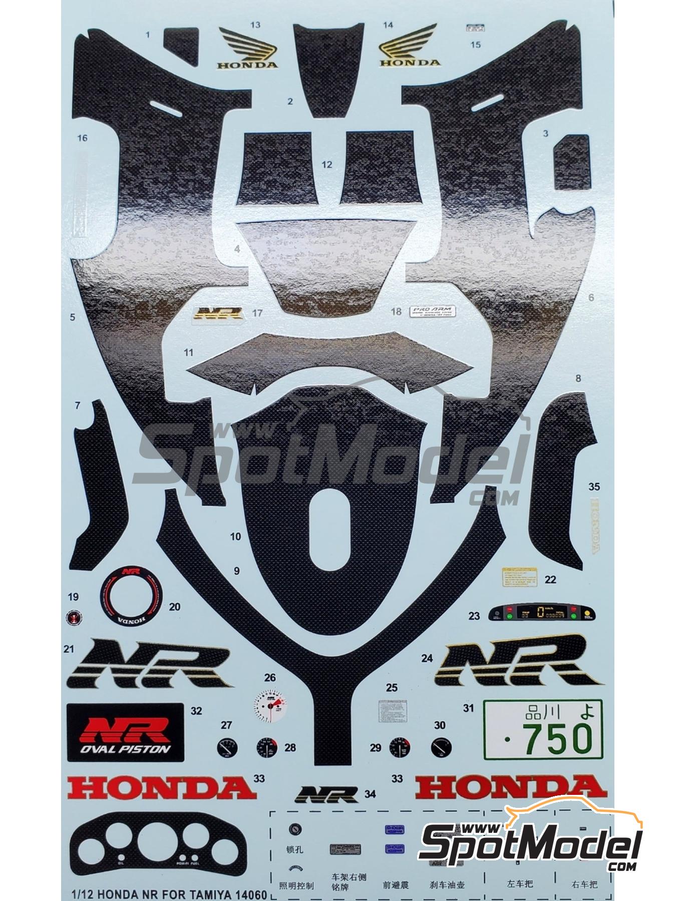 Khaled Models MS028: Marking / livery 1/12 scale - Honda NR 750